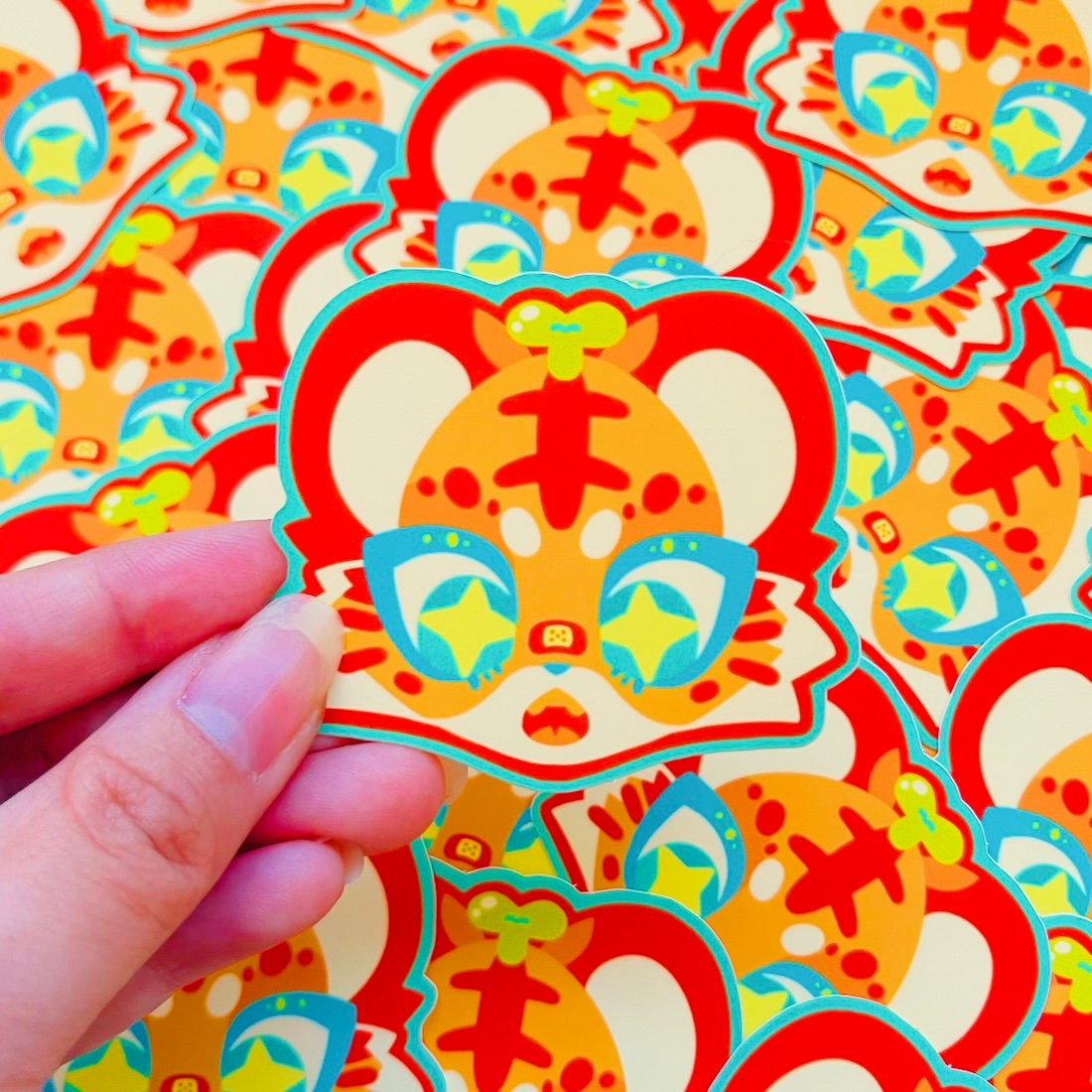 Melon Tiger Stickers