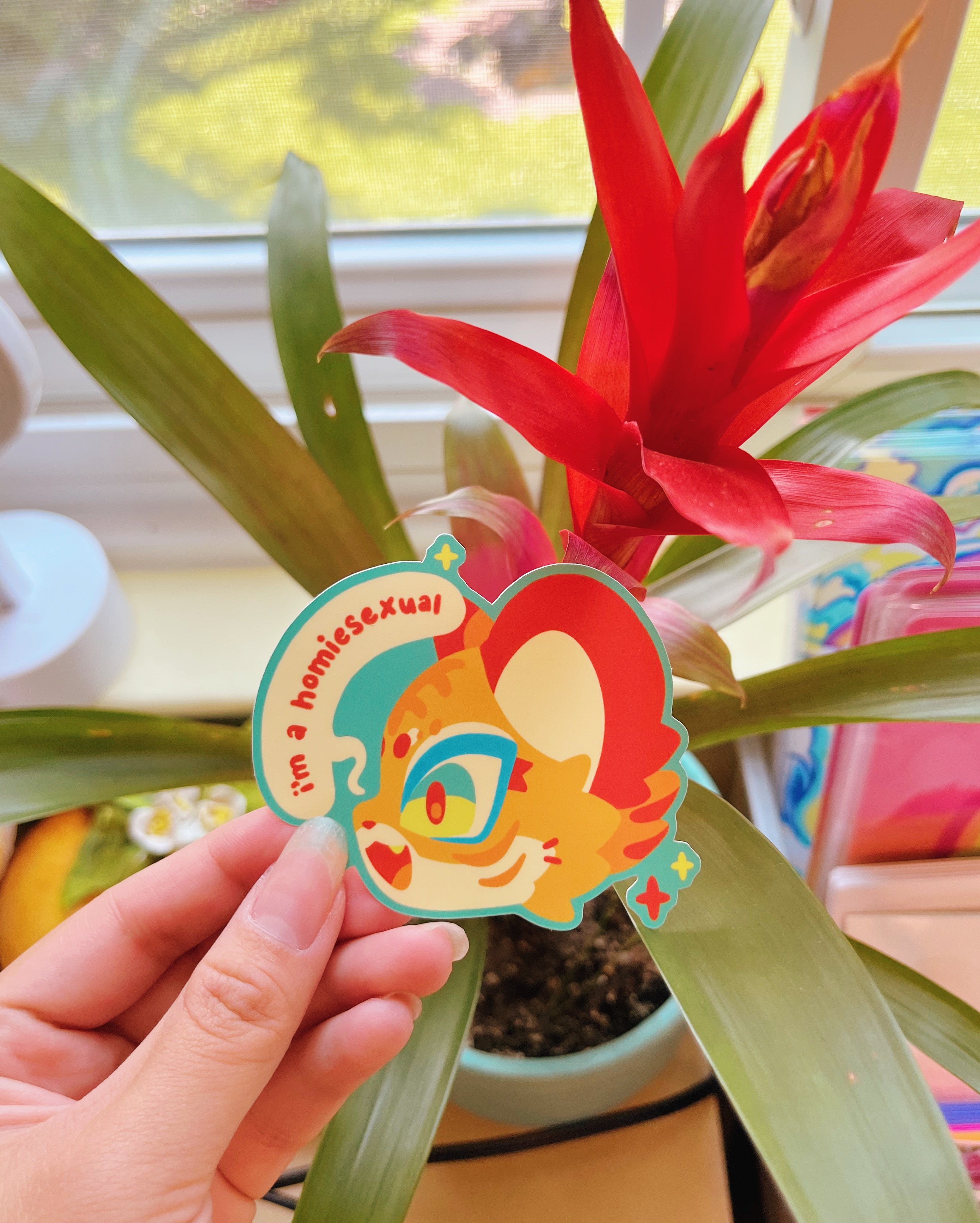 I'm a Homiesexual Tiger Stickers