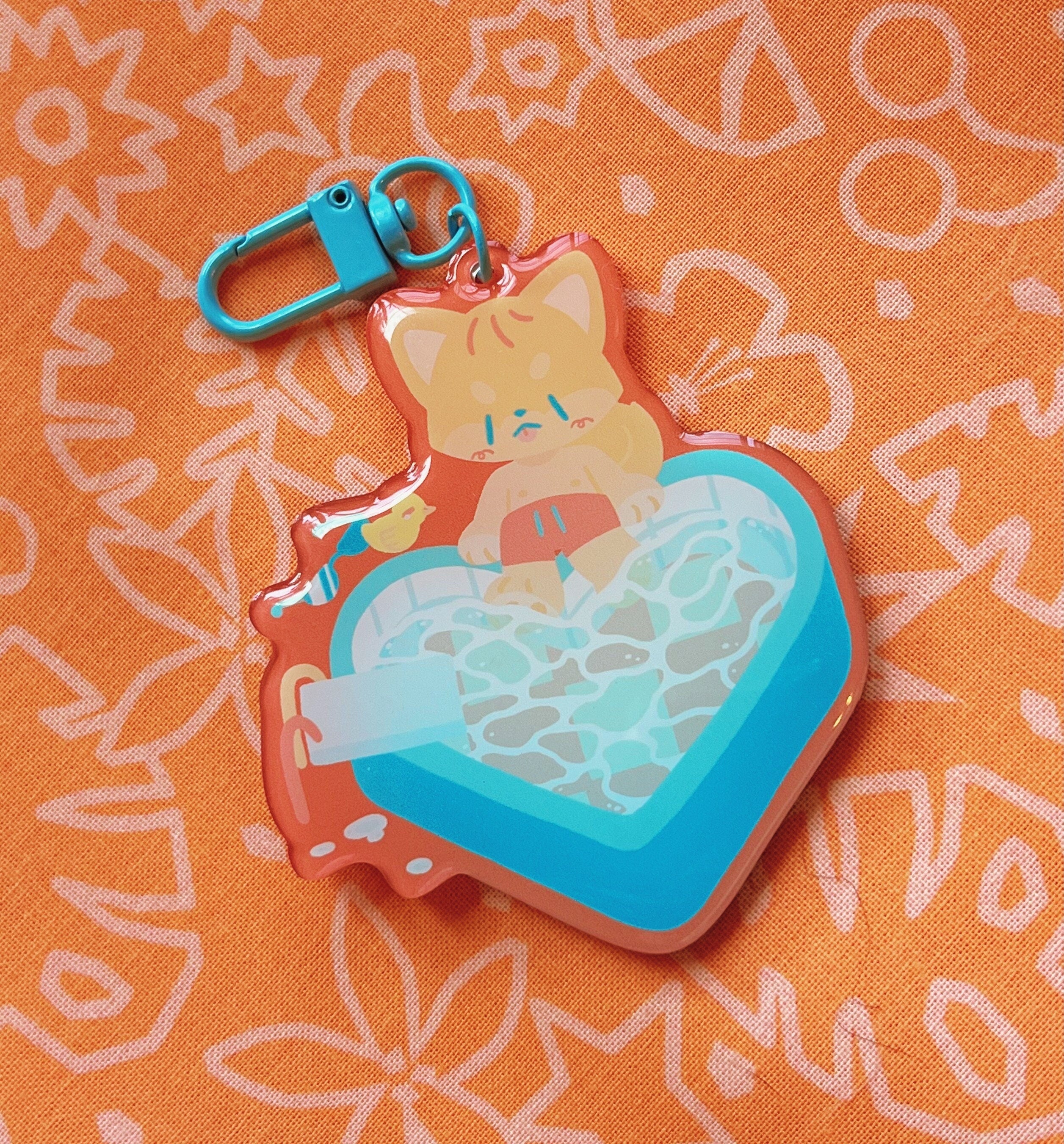 Pretty by the Pool Shiba Charms
