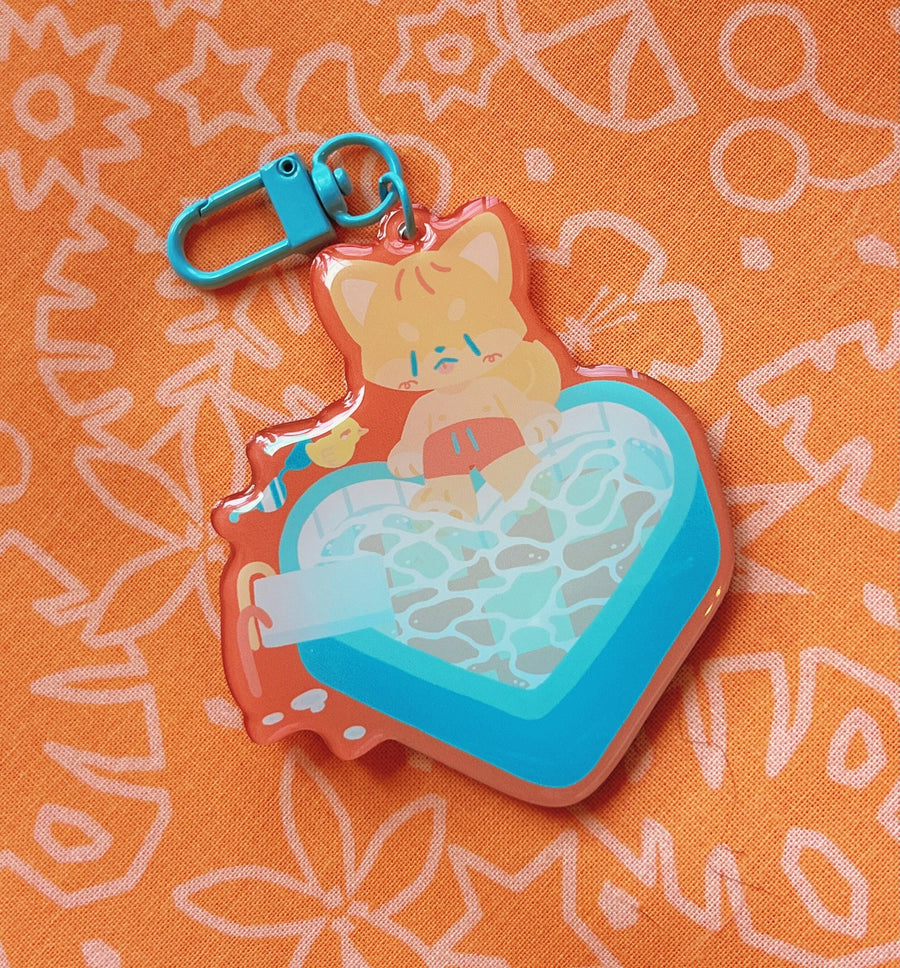 Pretty by the Pool Shiba Charms