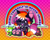 LGBTQ+ Pride Emo Scenedog Stickers