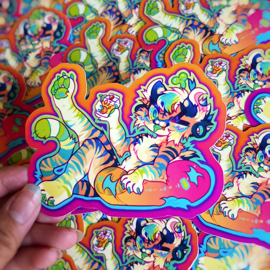 Tropical Tiger Stickers