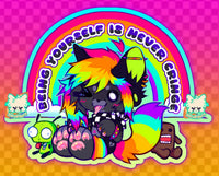 LGBTQ+ Pride Emo Scenedog Stickers