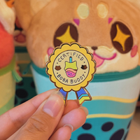 Certified Boba Buddy Enamel Pins