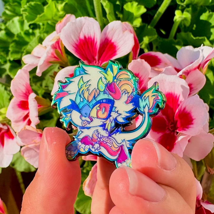 Kirby Rainbow Plated Enamel Pins
