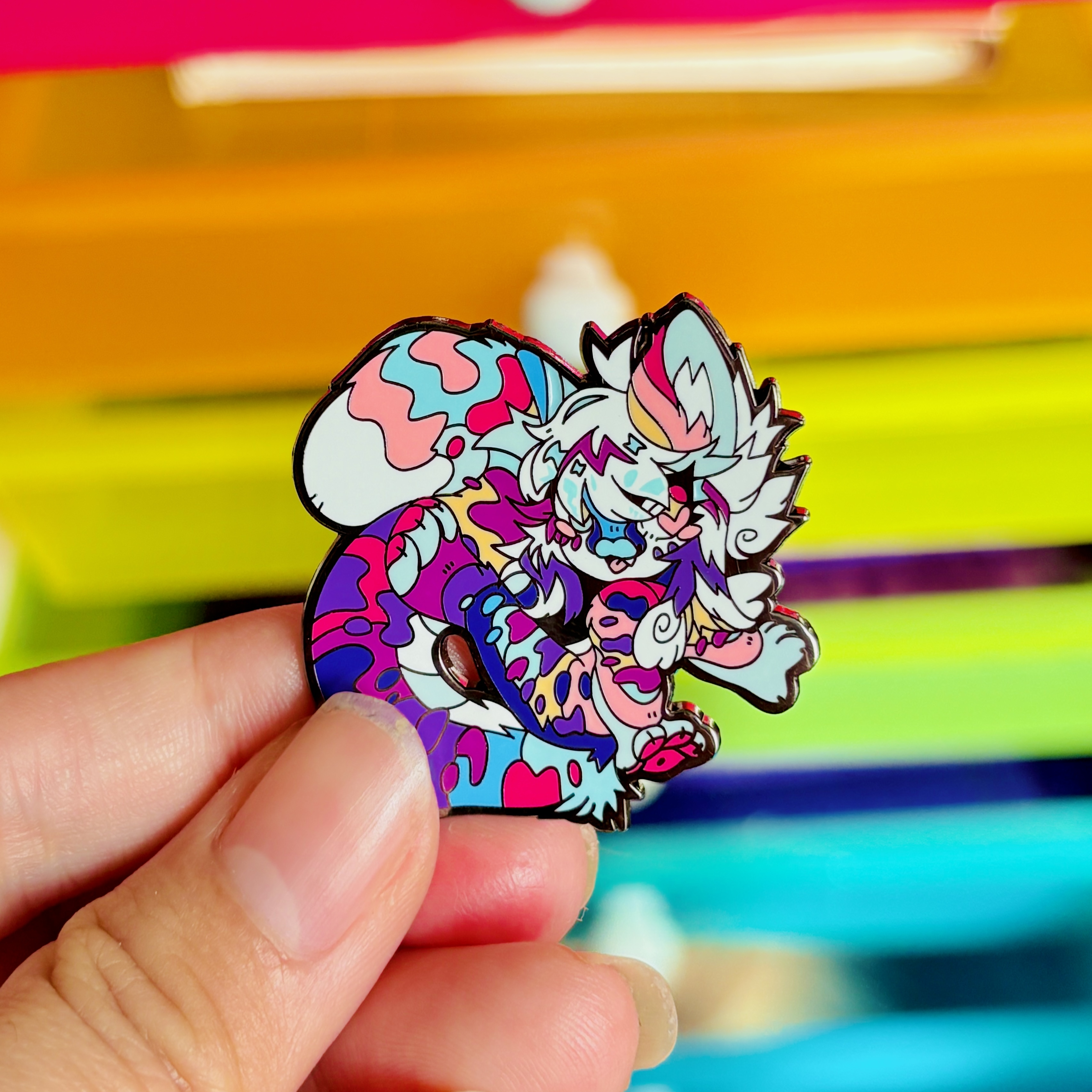 Momo Enamel Pins