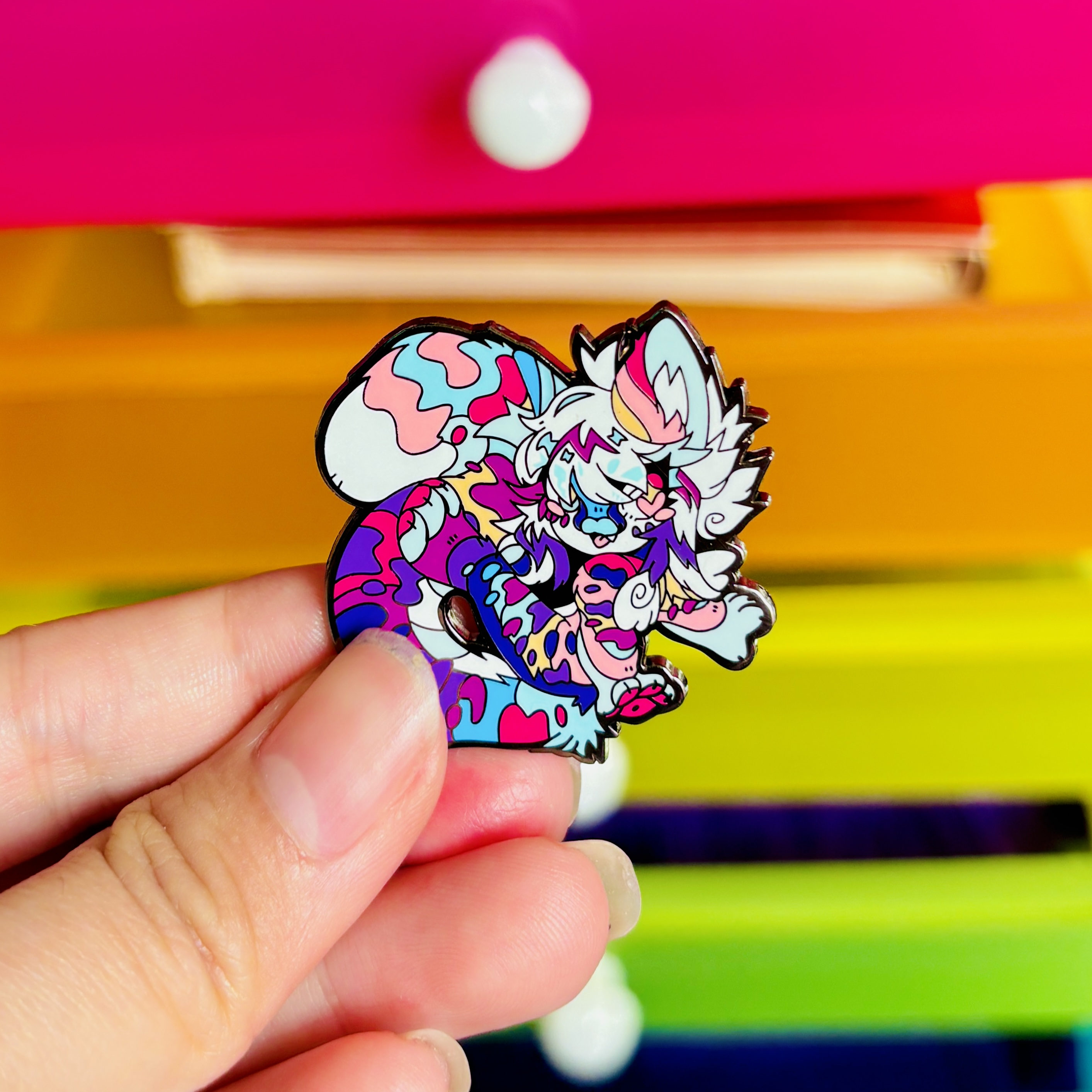 Momo Enamel Pins