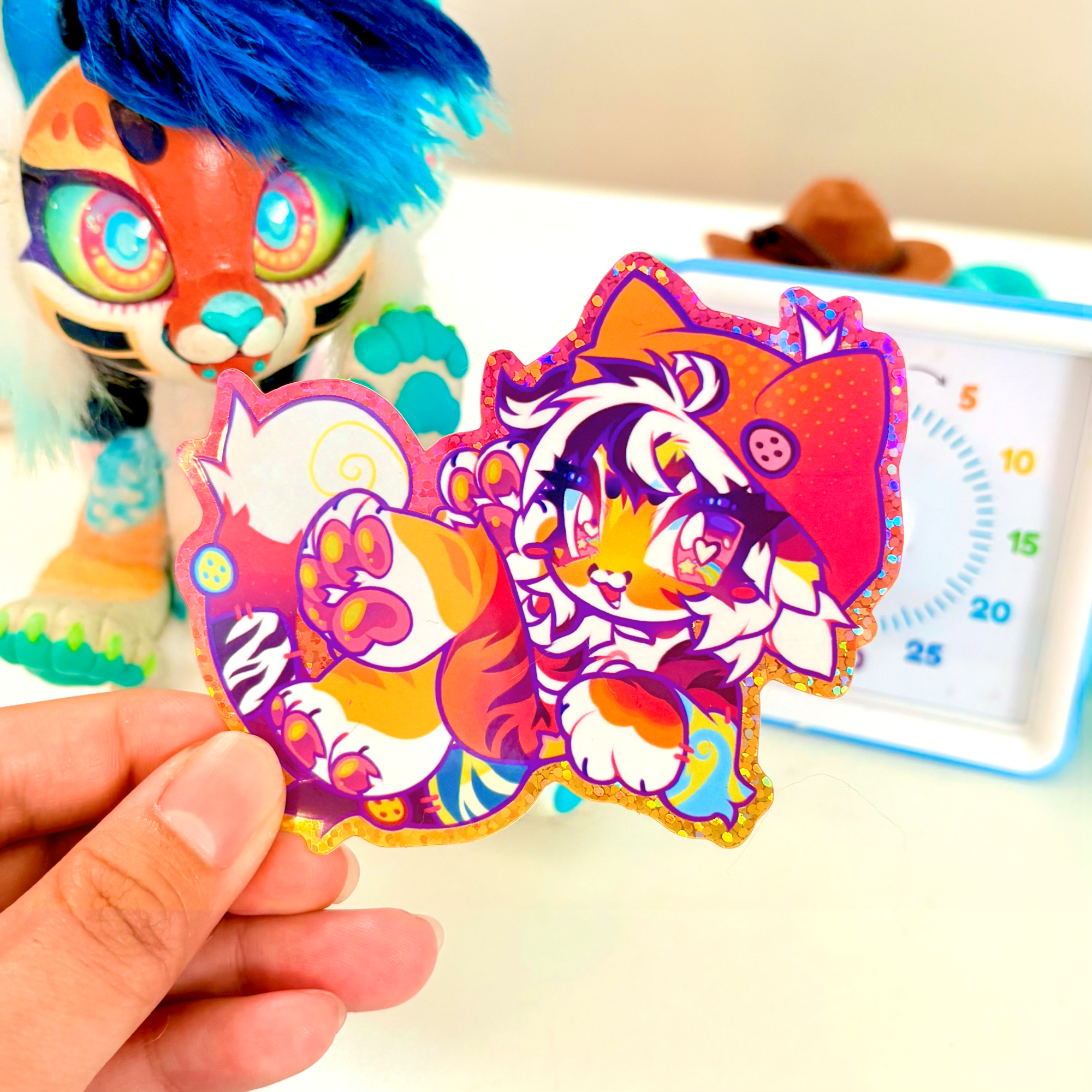 Frankie Matte/Glitter Stickers