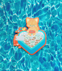 Pretty by the Pool Shiba Stickers