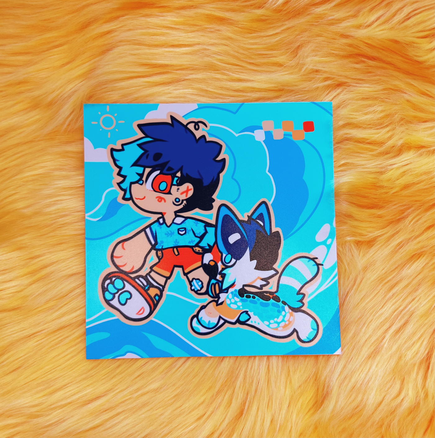 Two Benji's Mini Print