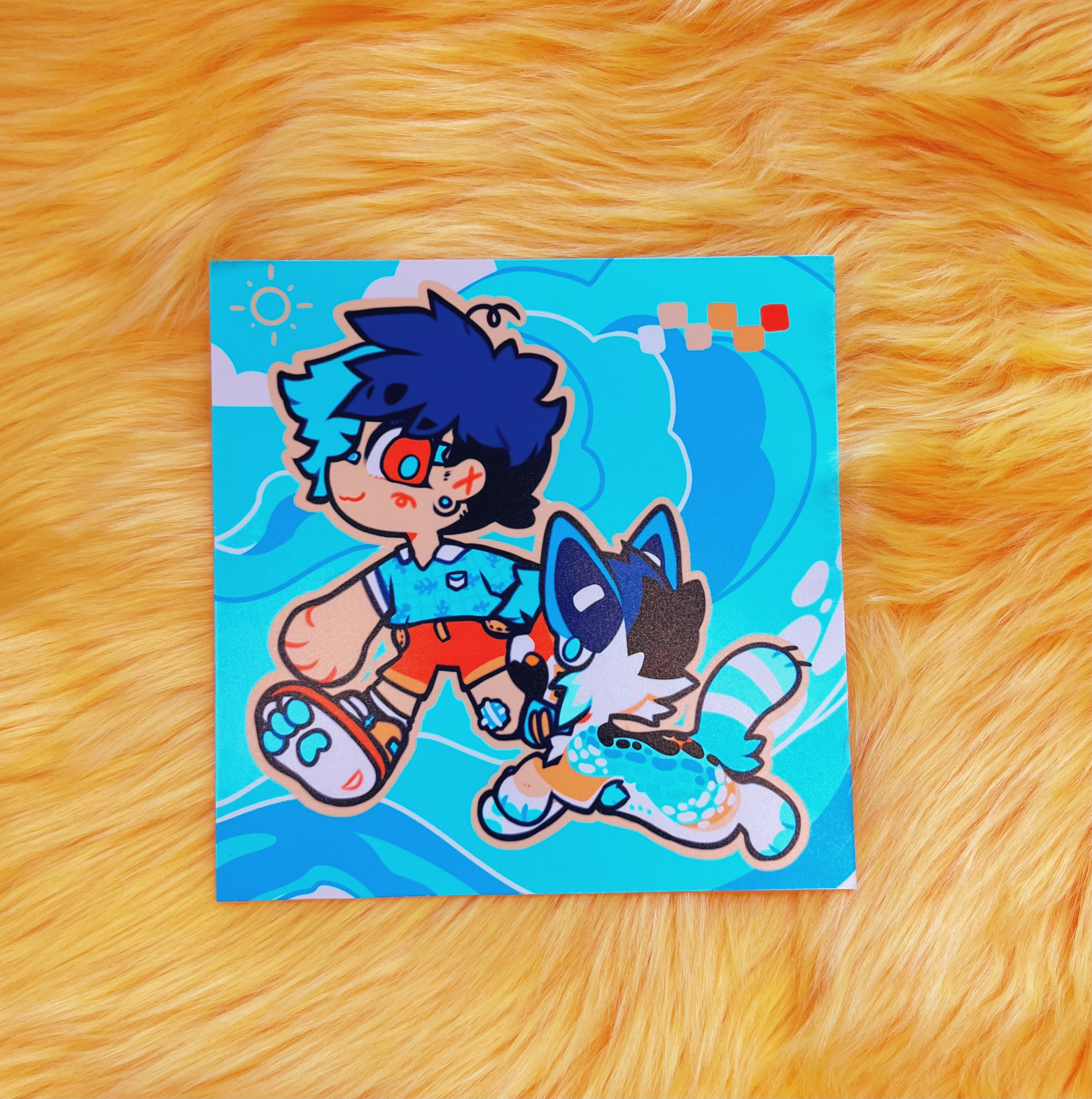 Two Benji's Mini Print