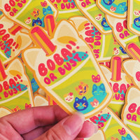 Boba or Bust Stickers