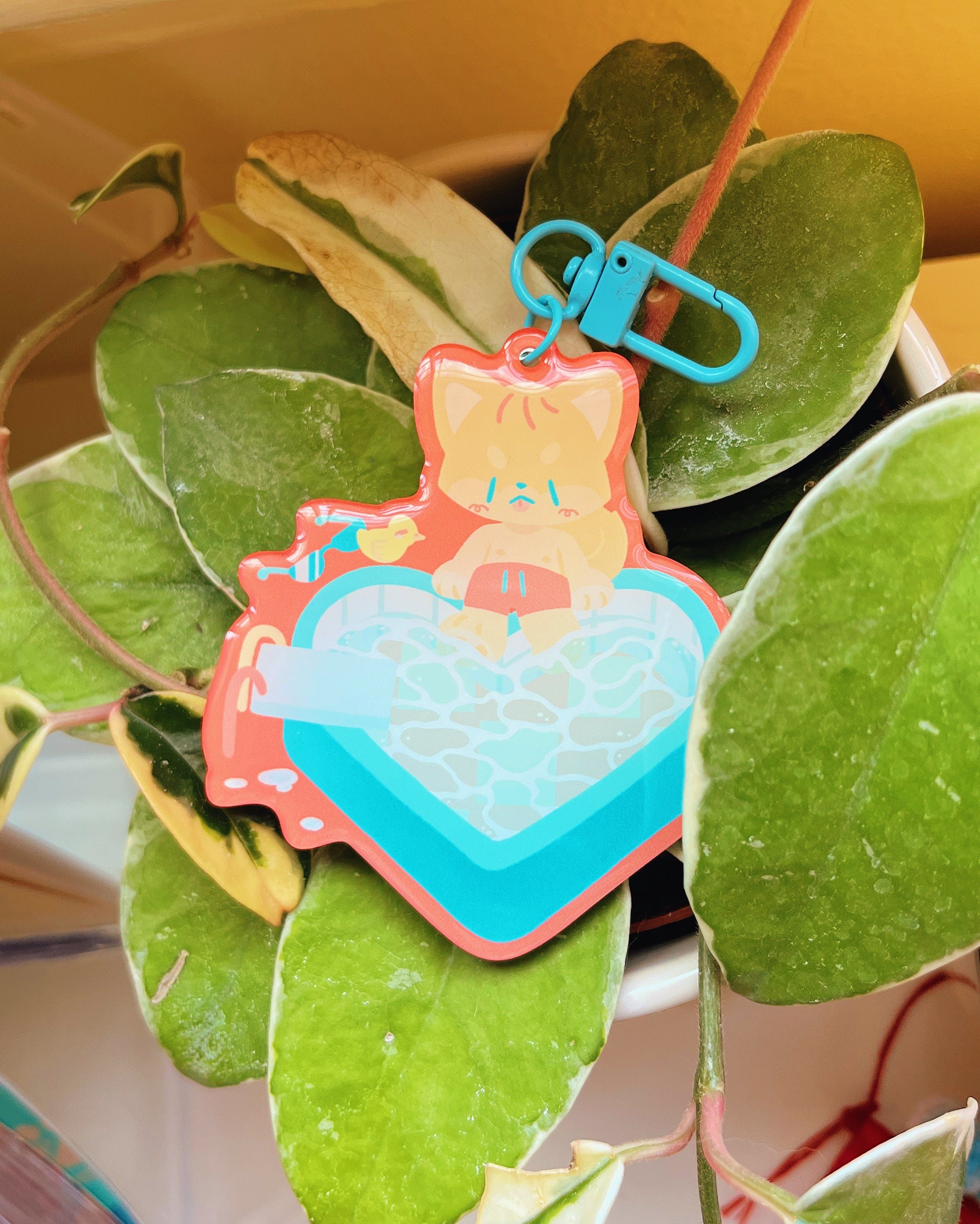 Pretty by the Pool Shiba Charms