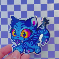 Kpop Demon Derpy Tiger Holo Sticker